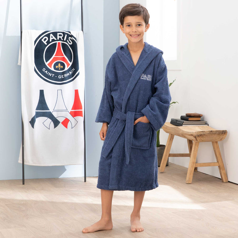 Peignoir enfant PSG Parisian Capuche
