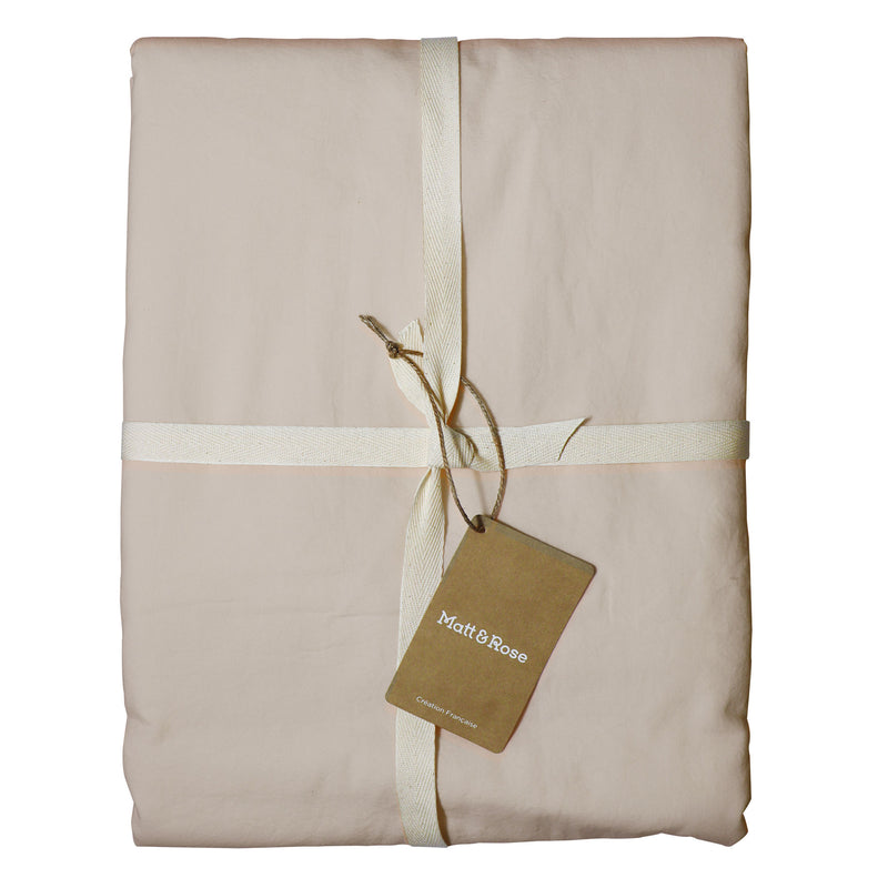 Lot de 2 Taie d'oreiller Coton Lavé Volant