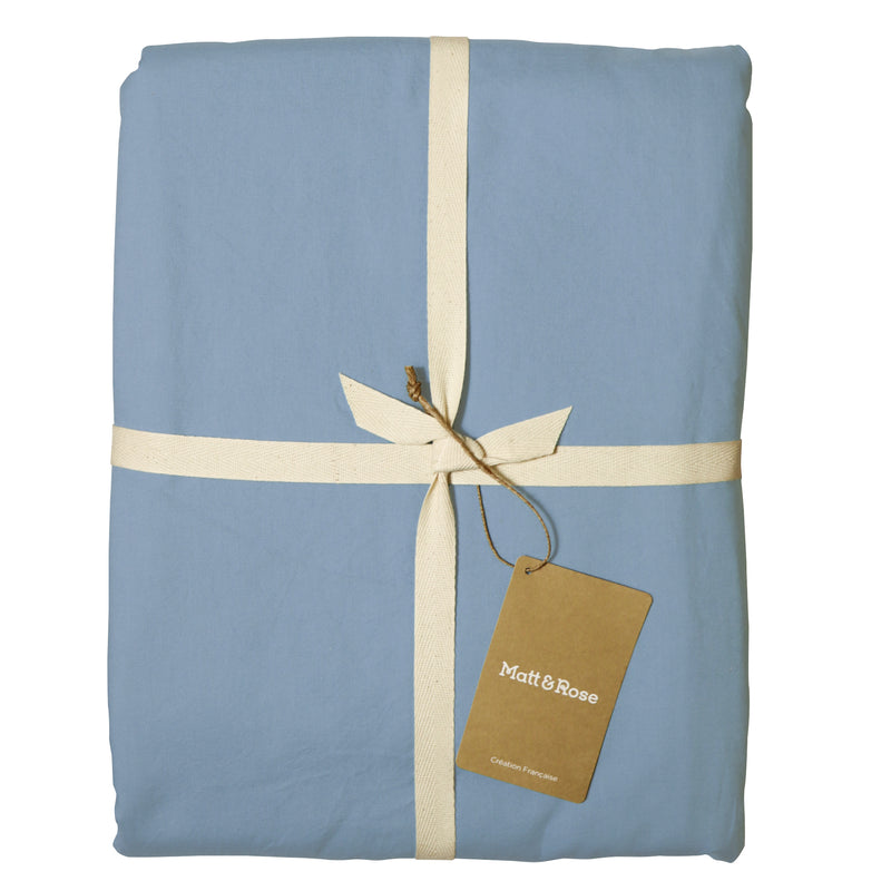 Parure de lit Coton Lavé Taie à Volant