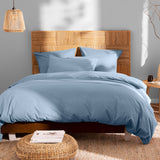 Parure de lit Coton Lavé Taie à Volant