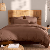 Parure de lit Coton Lavé Taie à Volant