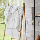 Serviette légère en coton, RAYURES TISSÉES