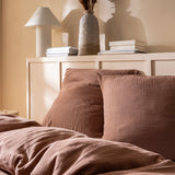 Lot de 2 Taies d'oreiller Gaze de coton
