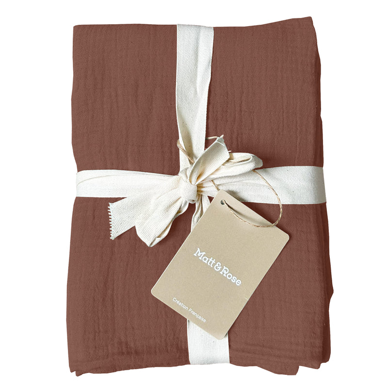 Lot de 2 Taies d'oreiller Gaze de coton