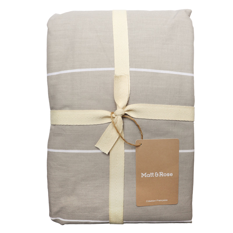 Drap housse Greige Stripes