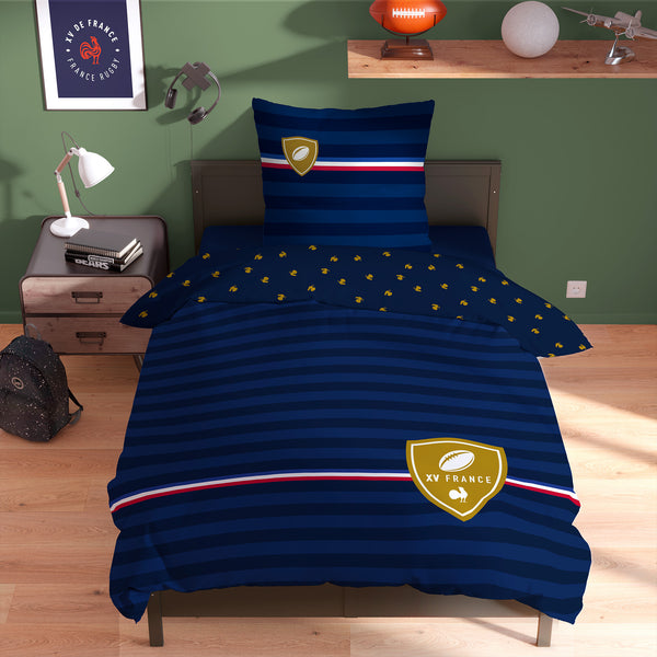 Parure de lit France Rugby Blason